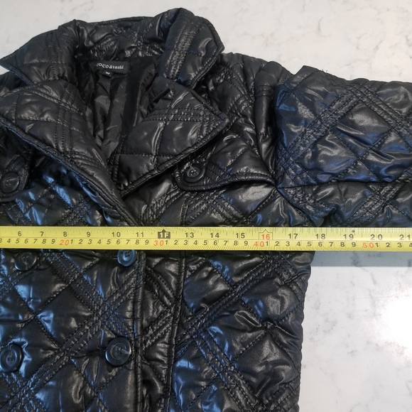 🧥COCO&TASHI BLACK PUFFER LONG COAT - Picture 10 of 12